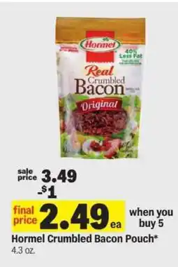 Meijer Hormel Crumbled Bacon Pouch offer