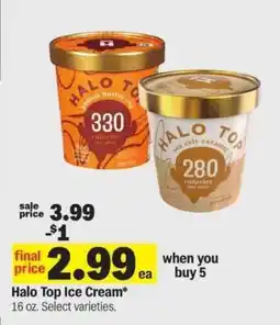 Meijer Halo Top Ice Cream offer