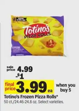 Meijer Totino's Frozen Pizza Rolls offer