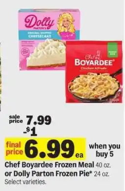 Meijer Chef Boyardee Frozen Meal or Dolly Parton Frozen Pie offer