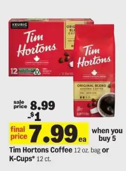 Meijer Tim Hortons Coffee offer