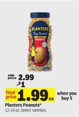 Meijer Planters Peanuts offer