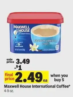 Meijer Maxwell House International Coffee offer