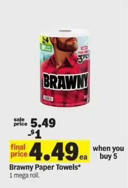 Meijer Brawny Paper Towels offer