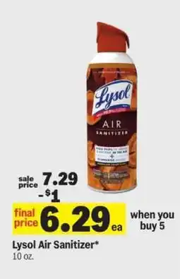 Meijer Lysol Air Sanitizer offer