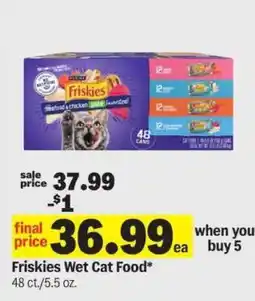 Meijer Friskies Wet Cat Food offer