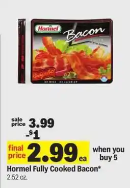 Meijer Hormel Fully Cooked Bacon offer