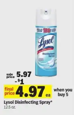 Meijer Lysol Disinfecting Spray offer