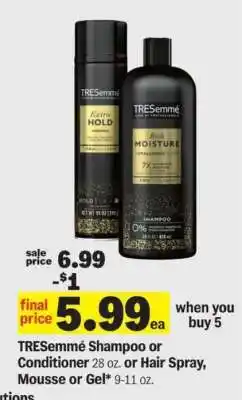 Meijer Tresemme Shampoo or Conditioner offer