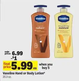 Meijer Vaseline Hand or Body Lotion offer