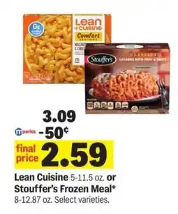 Meijer Lean Cuisine or Stouffer’s Frozen Meal offer