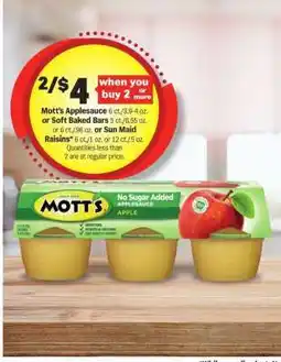 Meijer Mott's Applesauce offer