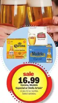 Meijer Corona, Modelo Especial or Stella Artois offer