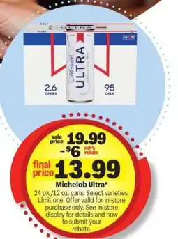 Meijer Michelob Ultra offer