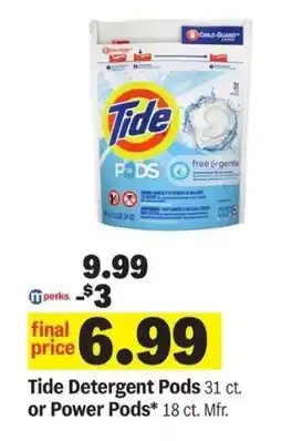 Meijer Tide Detergent Pods or Power Pods offer