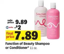 Meijer Function of Beauty Shampoo or Conditioner offer