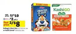 Meijer Kellogg's Giant Size or Kashi Cereal offer