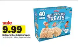 Meijer Kellogg's Rice Krispies Treats offer