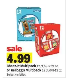 Meijer Cheez-It Multipack or Kellogg’s Multipack offer