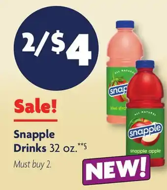 Family Dollar Snapple Drinks offer