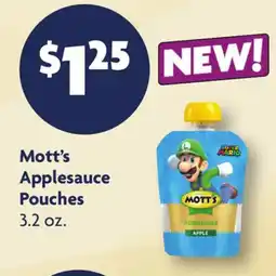 Family Dollar Mott's Applesauce Pouches offer