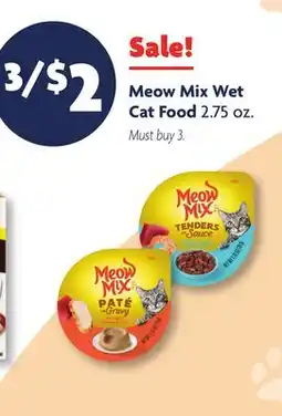 Family Dollar Meow Mix Wet Cat Food offer