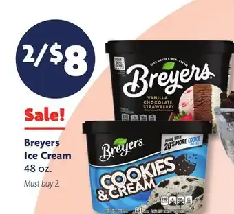 Family Dollar Breyers Ice Cream offer