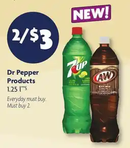 Family Dollar Dr Pepper Products offer