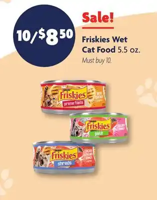 Family Dollar Friskies Wet Cat Food offer