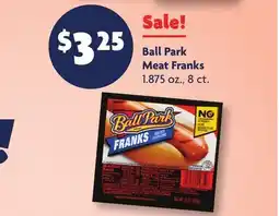 Family Dollar Ball Park Meat Franks offer