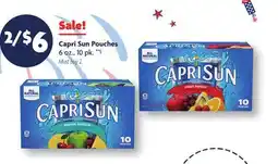 Family Dollar Capri Sun Pouches offer