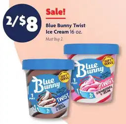Family Dollar Blue Bunny Twist Ice Cream offer