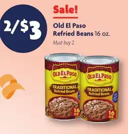Family Dollar Old El Paso Refried Beans offer