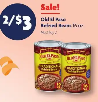 Family Dollar Old El Paso Refried Beans offer