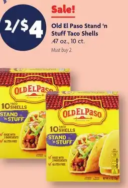 Family Dollar Old El Paso Stand'n Stuff Taco Shells offer