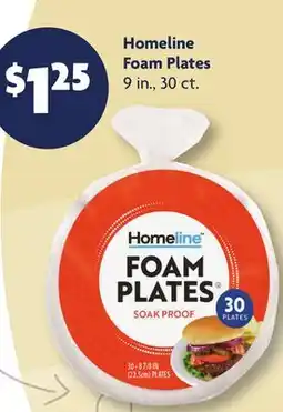 Family Dollar Homeline Foam Plates offer