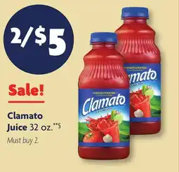 Family Dollar Clamato Juice offer
