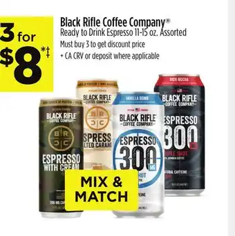 Dollar General Black Rifle Coffee Company Ready to Drink Espresso offer