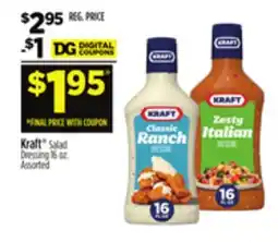 Dollar General Kraft Salad Dressing offer
