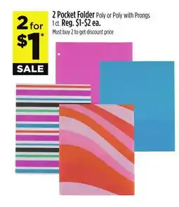 Dollar General 2 Pocket Folder offer