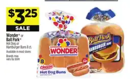 Dollar General Wonder or Ball Park Hot Dog or Hamburger Buns offer