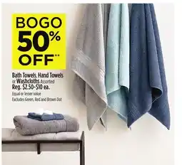 Dollar General Bath Towels, Hand Towels or Washcloths offer