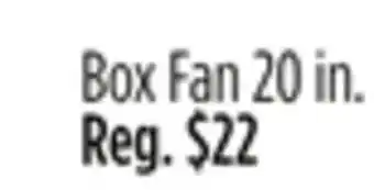 Dollar General Box Fan offer