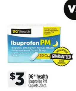 Dollar General DG health Ibuprofen PM Caplets offer