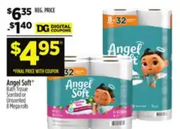 Dollar General Angel Soft Bath Tissue Scented or Unscented offer
