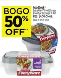 Dollar General GoodCook EveryWare Food Storage Round or Rectangle offer