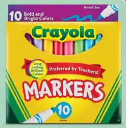 Target Crayola 10-ct. broadline markers offer
