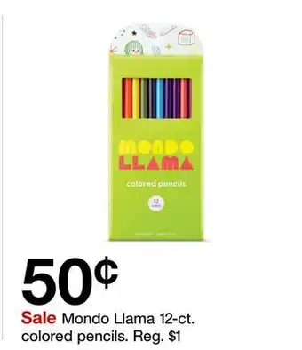 Target Mondo Llama 12-ct. colored pencils offer