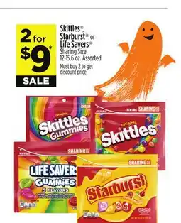 Dollar General Skittles , Starburst or Life Savers Sharing Size offer
