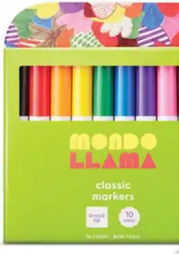 Target Mondo Llama 10-ct. broad-tip markers offer